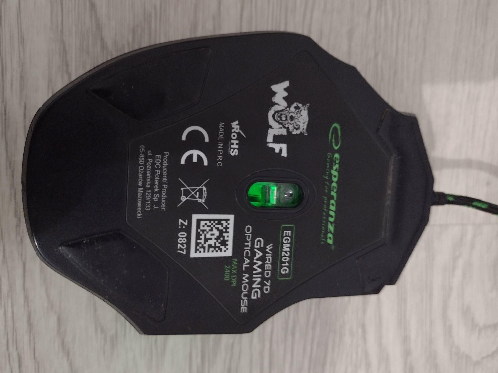 Myszka i podkładka Esperanza, stojak do telefonu.
