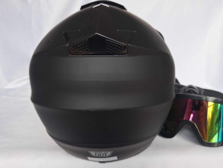 Kask motocrossowy fullface ATV Dirt Bike Black L/XL 59-60cm