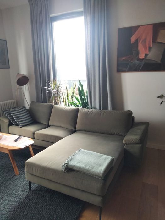 Sofa skandynawska model Nabbe 2 os + szezlong Kragelund stan idealny