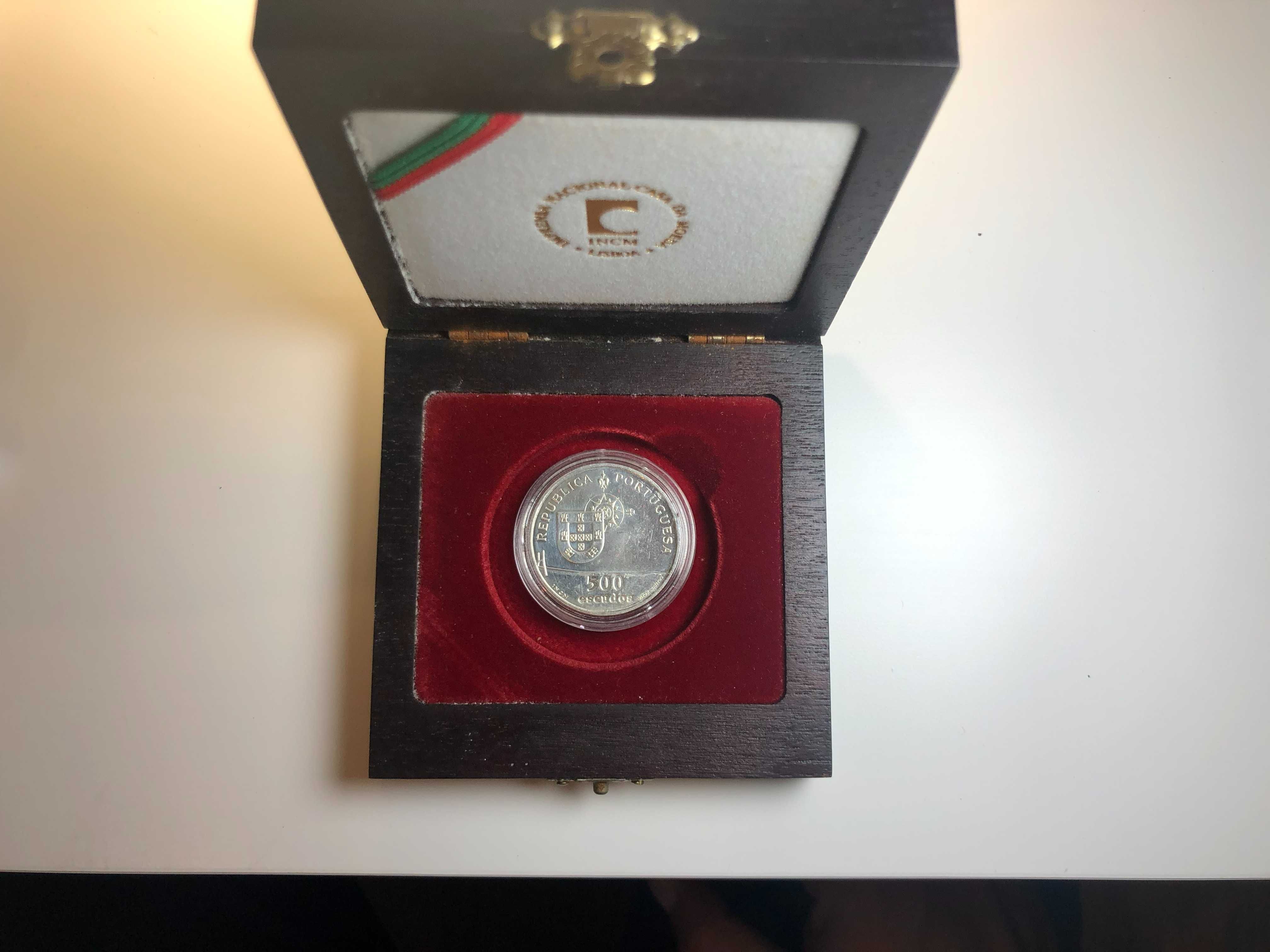 500 Escudos 1998 Prata com Estojo Ponte Vasco da Gama