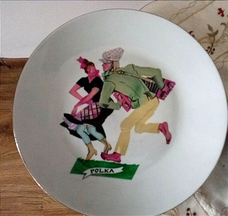 Talerz dekoracja Chodzież. Z. Stryjenska