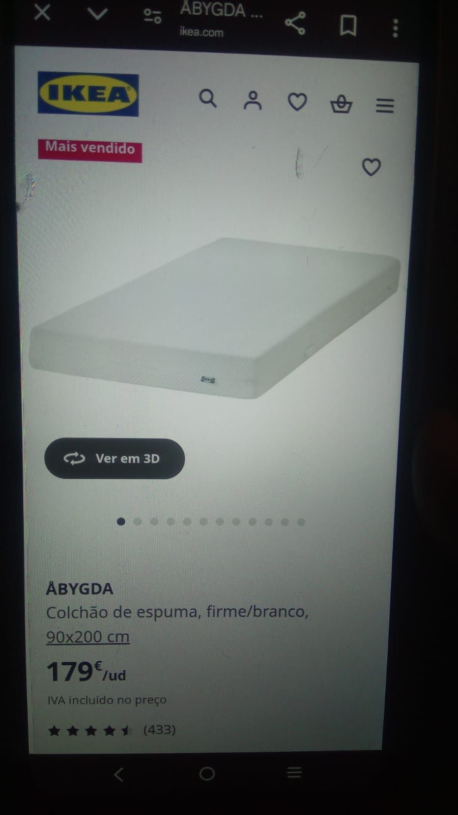 Novo Solteiro Colchão Com Fecho ABYGDA