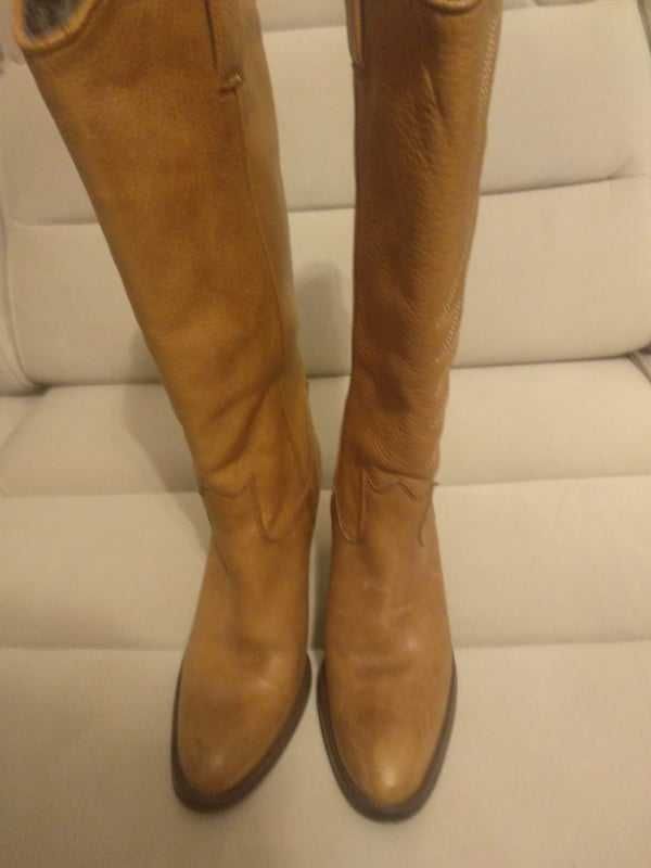 Сапоги ,казаки кожаные аlba moda
