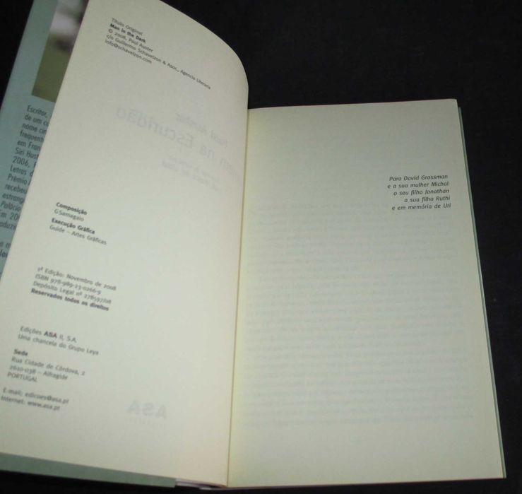 Livro Homem na Escuridão Paul Auster