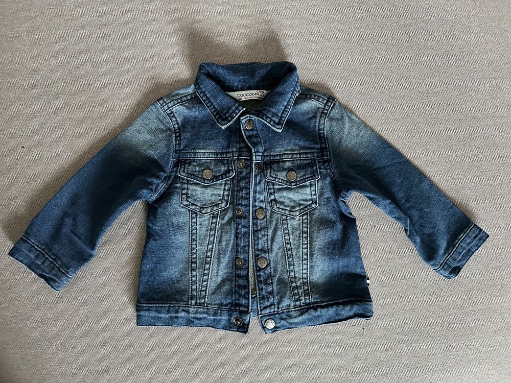 Джинсова куртка для малюка, мʼяка Coccodrillo 80см