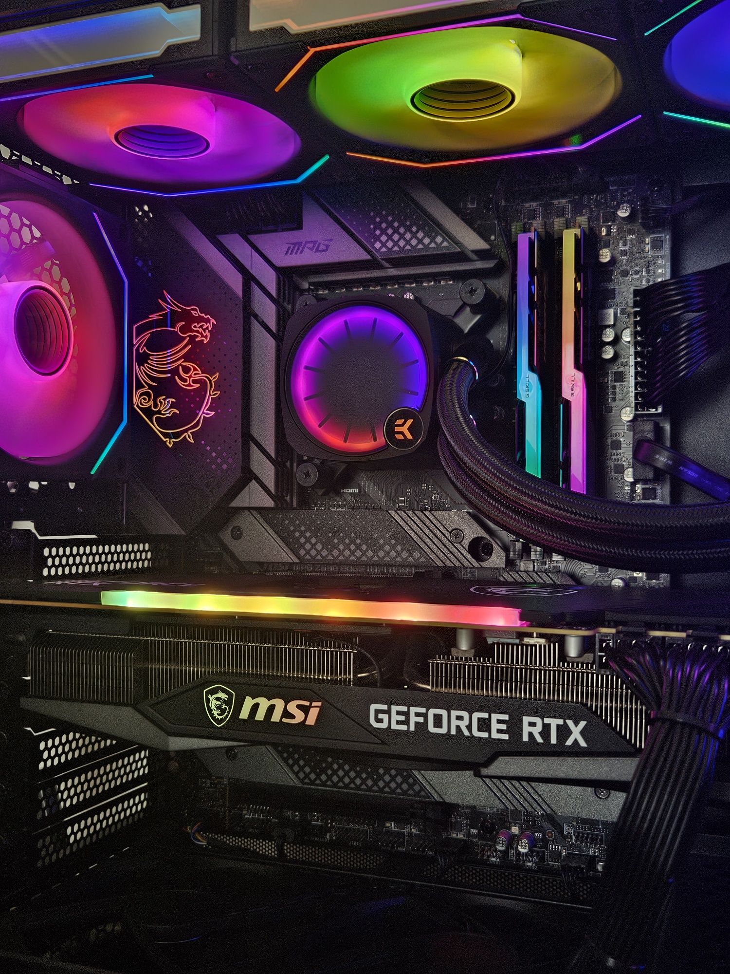 Bundle i9 14900K + MSI Z690 EDGE WiFi DDR4 + 32GB Trident Z RGB Neo