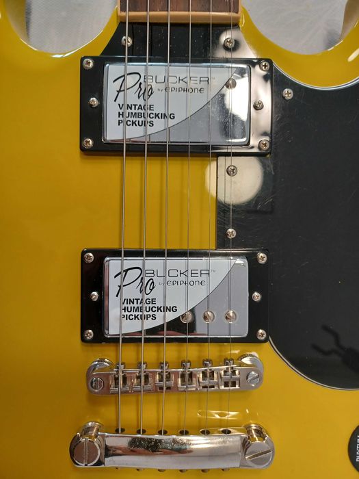Ephiphone SG  ('61 Reissue Yellow Mustard Gloss)