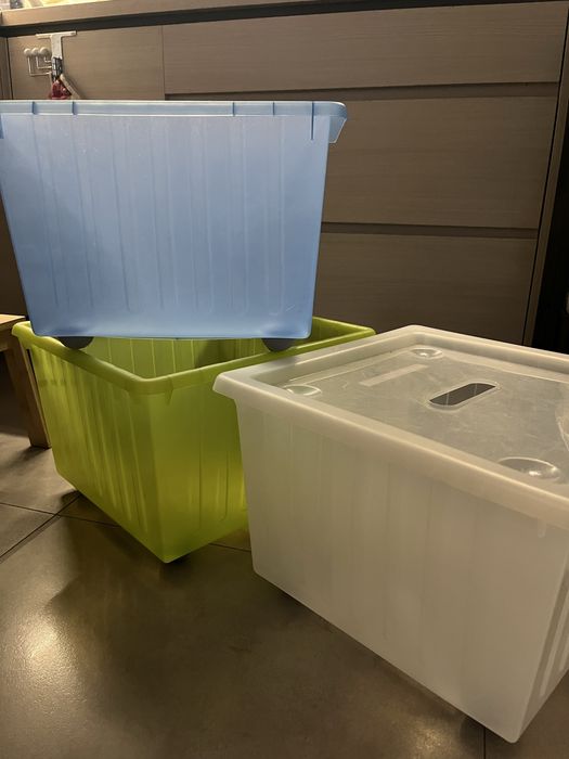 Pudelka Vessla Ikea 3 sztuki - przechowywanie, zabawki