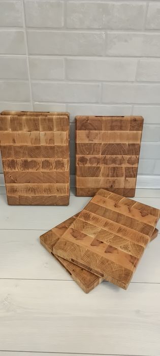 Кухонна торцева обробна дошка з дуба. Торцеві обробні дошки. 25*30*3.5