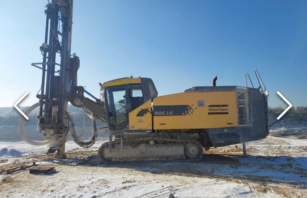 Wiertnica Atlas Copco ROC L6 z kabiną i narzędziami  wiertniczymi