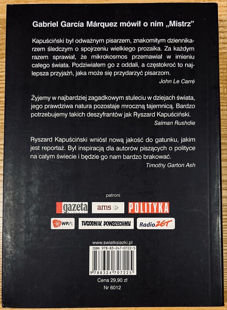 Kapuściński Nie ogarniam świata Bereś Witold, Burn