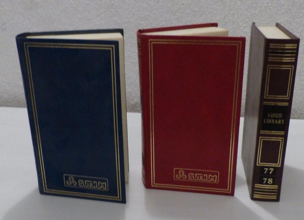Capas Cassete VHS a imitar livros