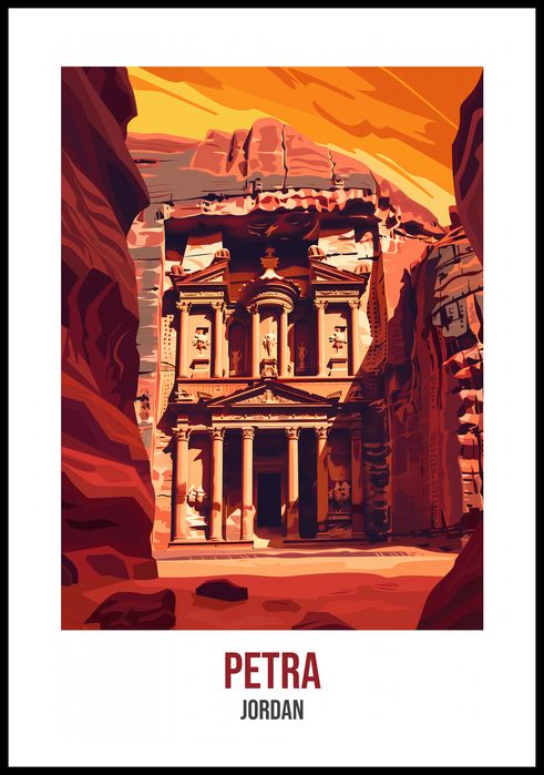 Plakat 60x80cm Petra, Jordan