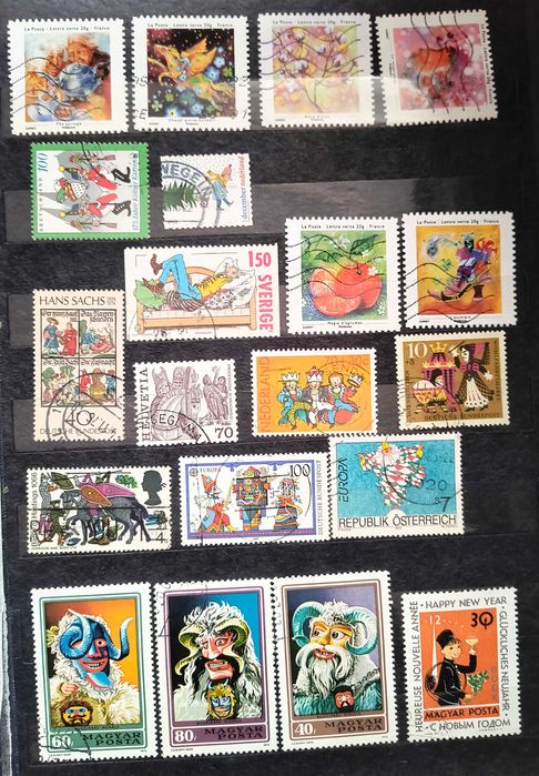 Zestaw znaczków - MIX - Bajki