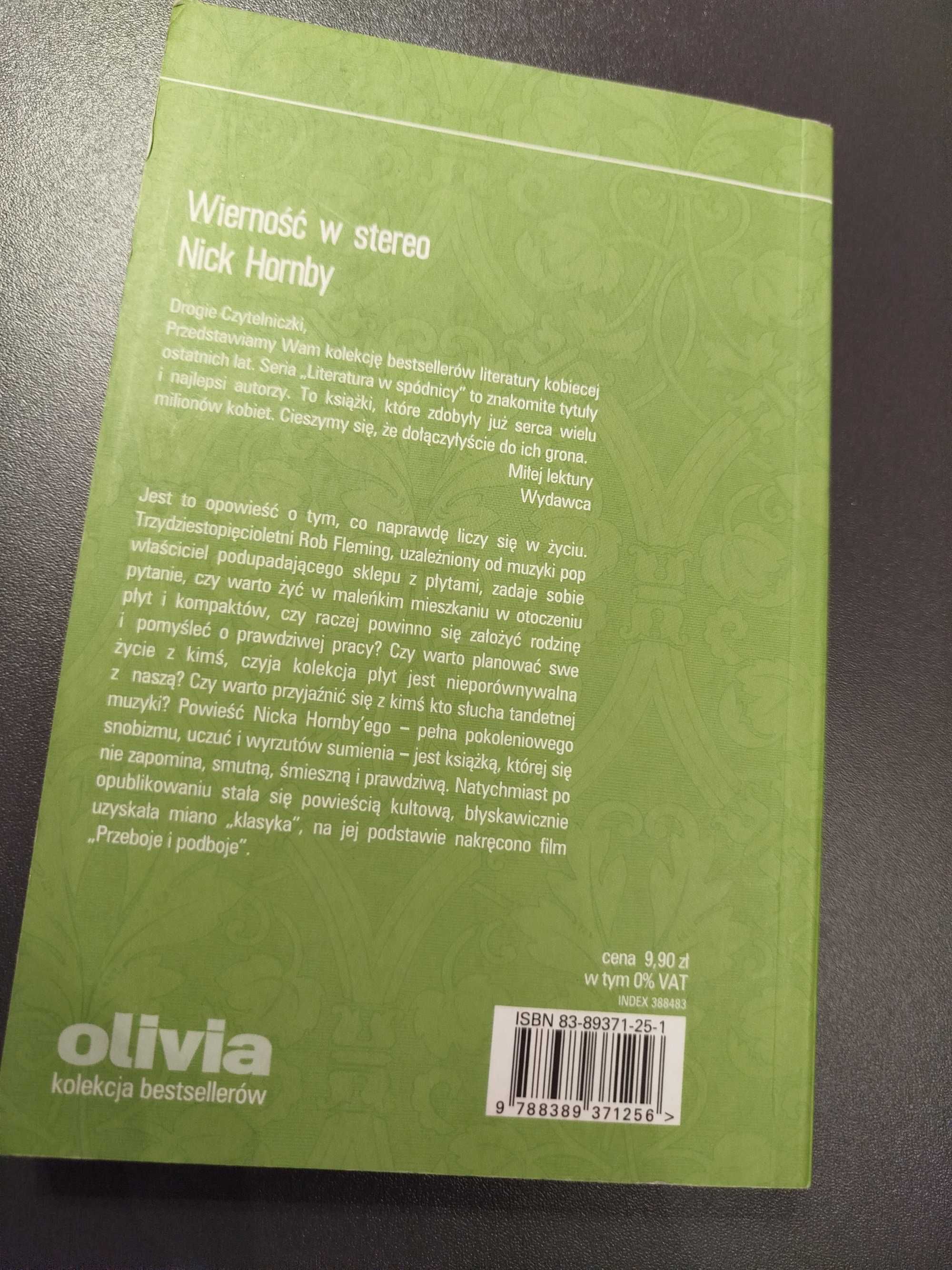 Wierność w Stereo Nick Hornby wysyłka 24h