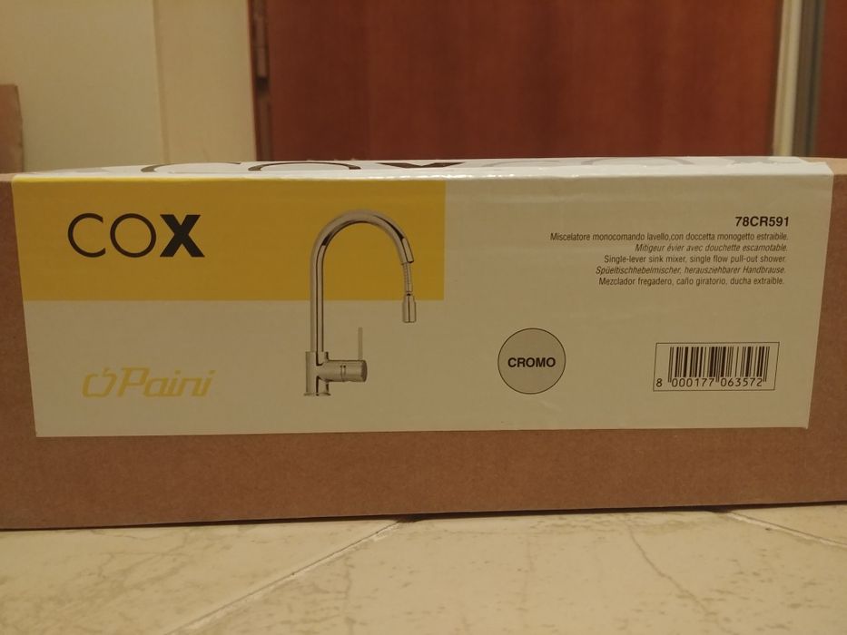 Bateria zlewozmywakowa kuchenna włoska Paini COX 78CR912