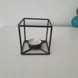 Świecznik czarny industrialny loft tealight dekoracja ozdoba NOWY