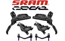NOWE Sram Code R hamulce hydrauliczne 4-tłoczkowe 200cm + adaptery FV