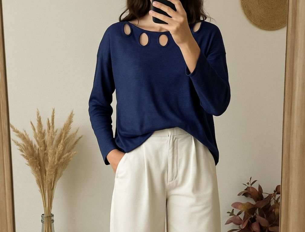 Bluzka lniana xl 100% len