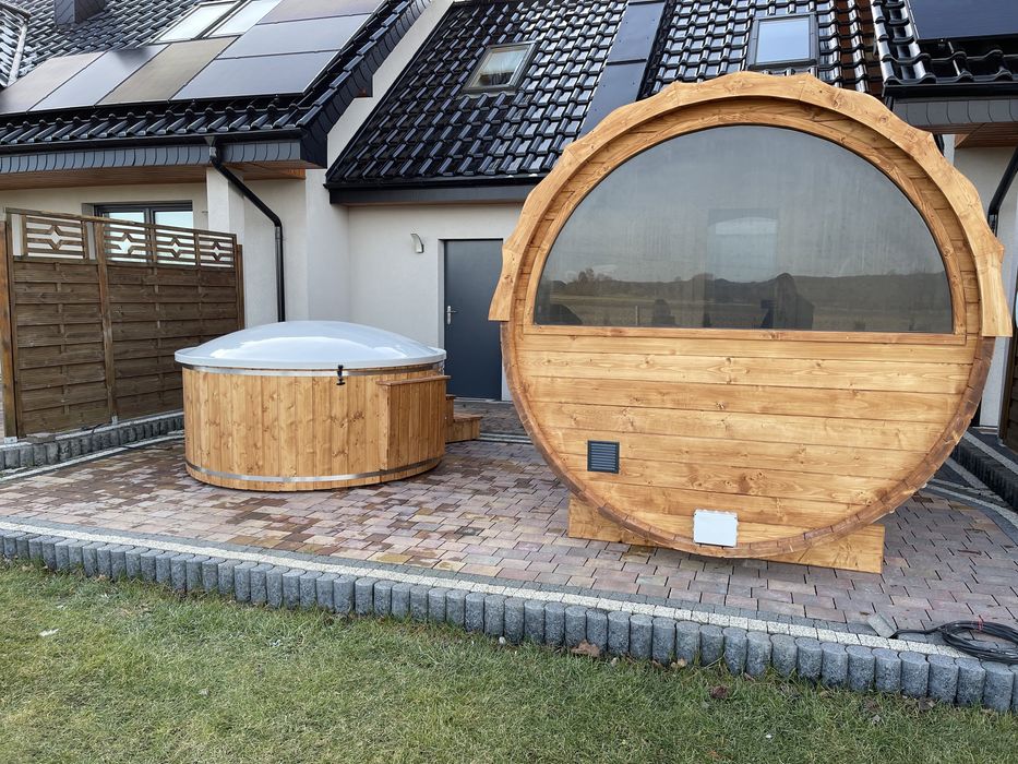 Balia sauna bania jacuzzi goraca beczka raty od ręki