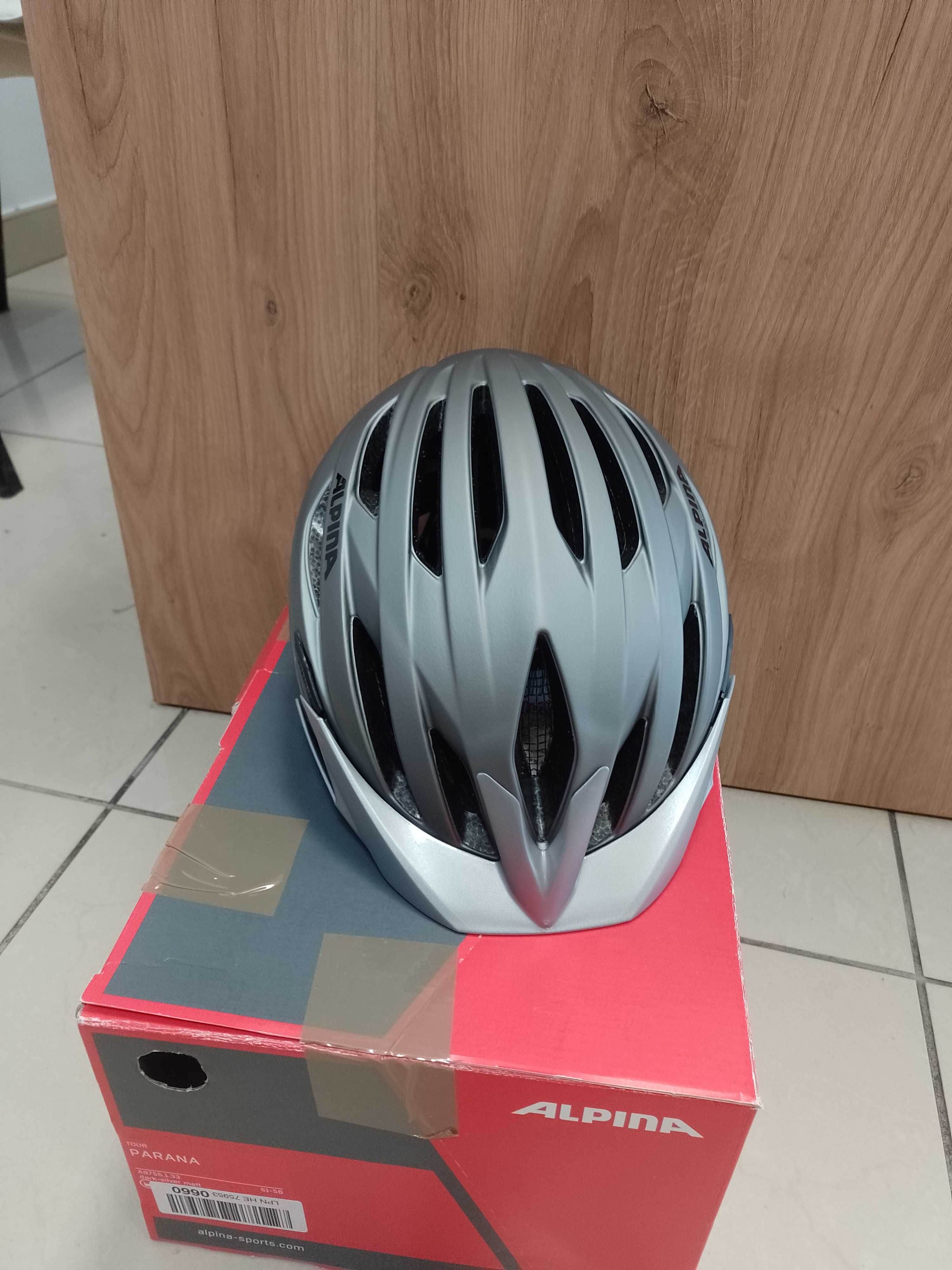 Kask Rowerowy Alpina Parana Szary 51-56 cm