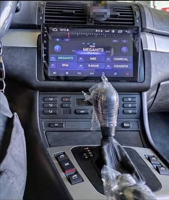 Entregas grátis Zona Grande Porto Rádio Android 13 com GPS BMW E46