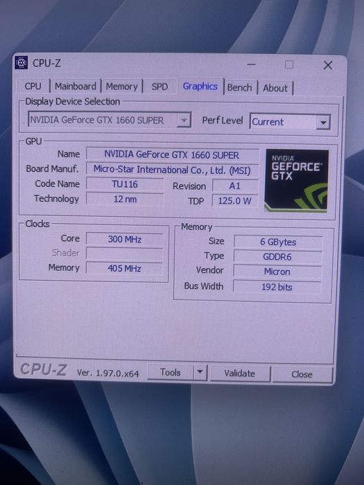 PC Gaming MSI GTX1660 Super OC 6G