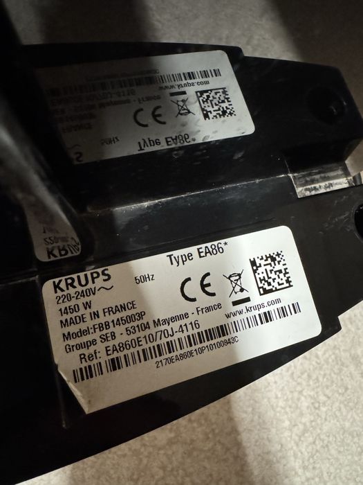 Кавоварка KRUPS late Smart EA860E кофемашина з Bluetooth