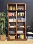 armario, movel, estante, livreiro, biblioteca, oriental, rustico