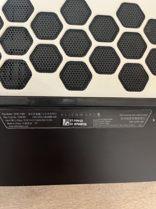 Alienware Area‑51 i9 9gen RTX 2070.Ігровий ноутбук.