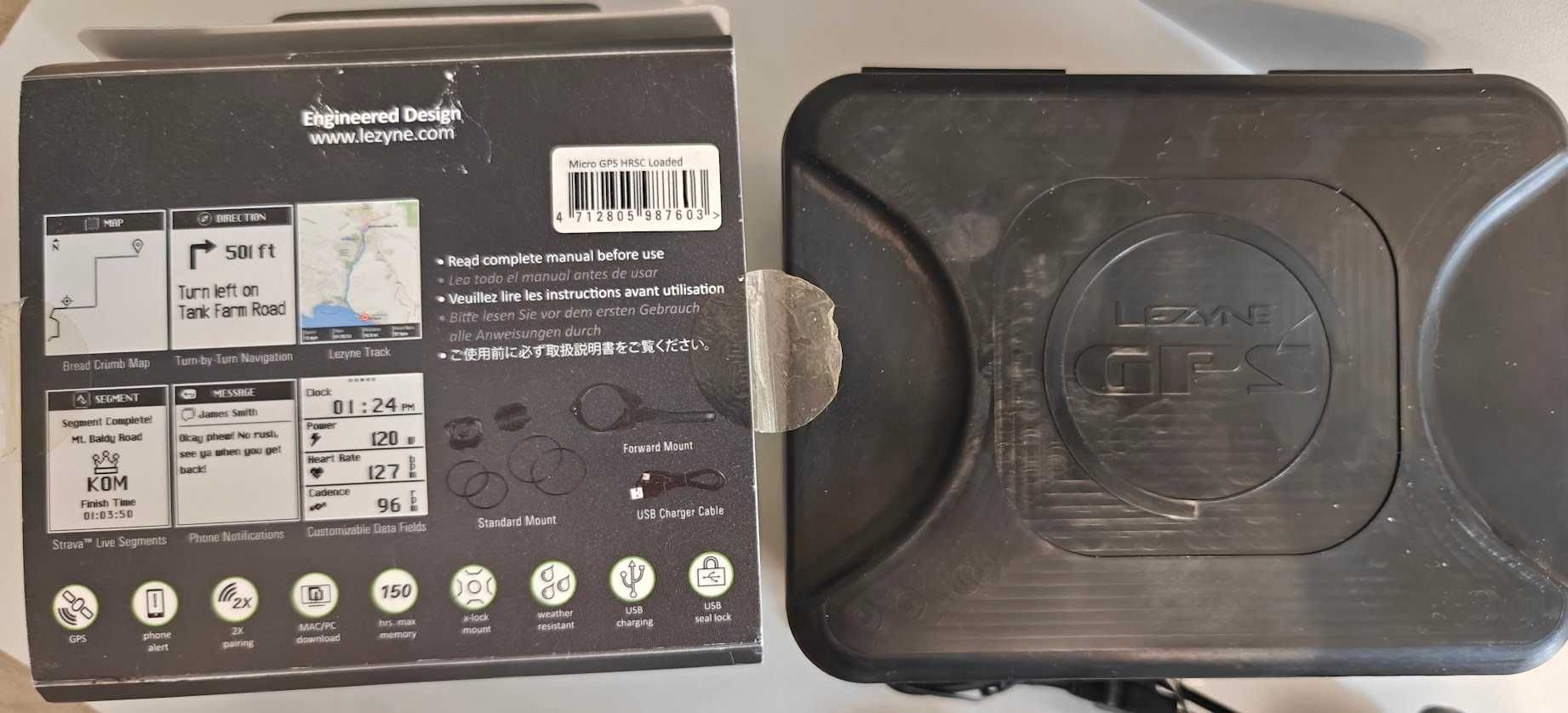 Lezyne komputer rowerowy Micro GPS HRSC Loaded