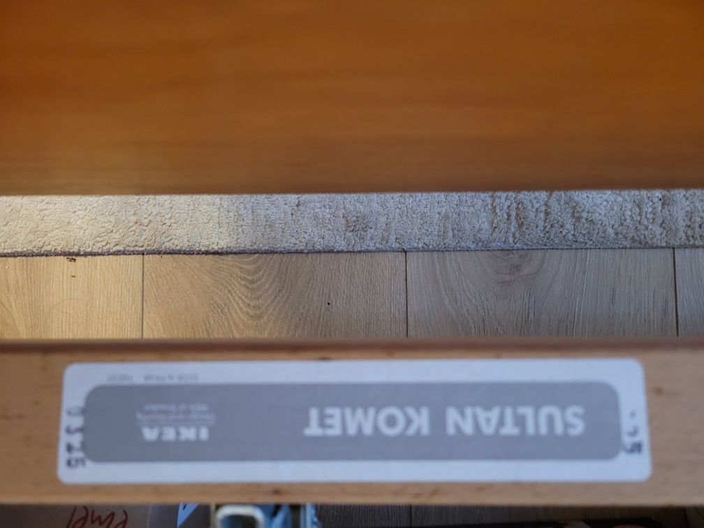 Łóżko 185x210, drewniane, zagłówek, Ikea Sultan Komet