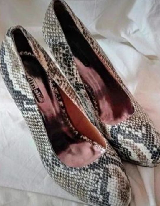 Szpilki animal print high heel r.40 DinSko