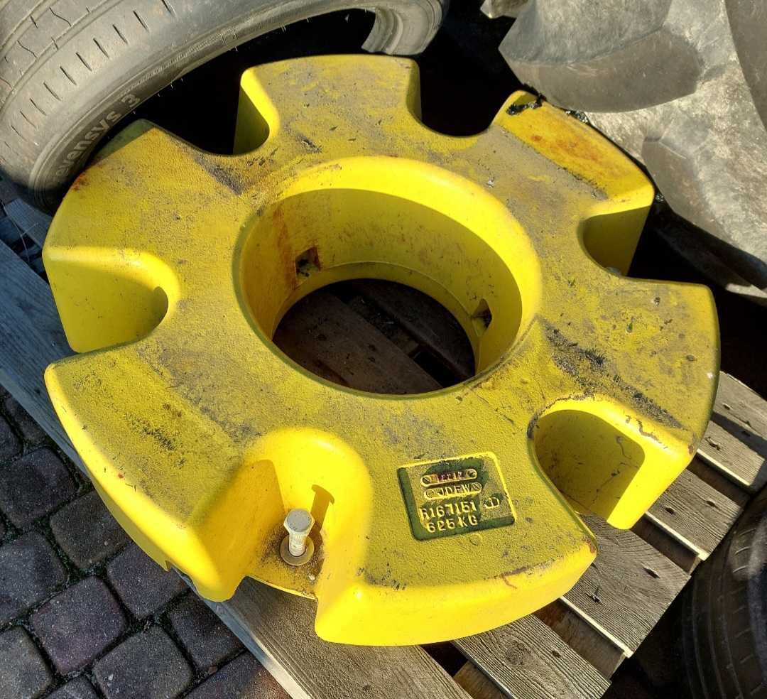 Obciążniki felg John Deere 6R 7R 8R 6M Tył Balast Koła Case Fendt CNH