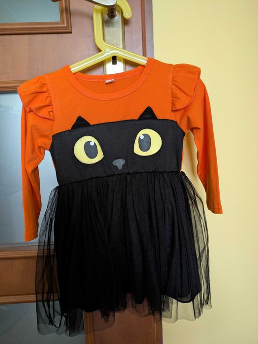 Kostium sukienka kot strój bal przebierańców karnawał na ok. 2 l.