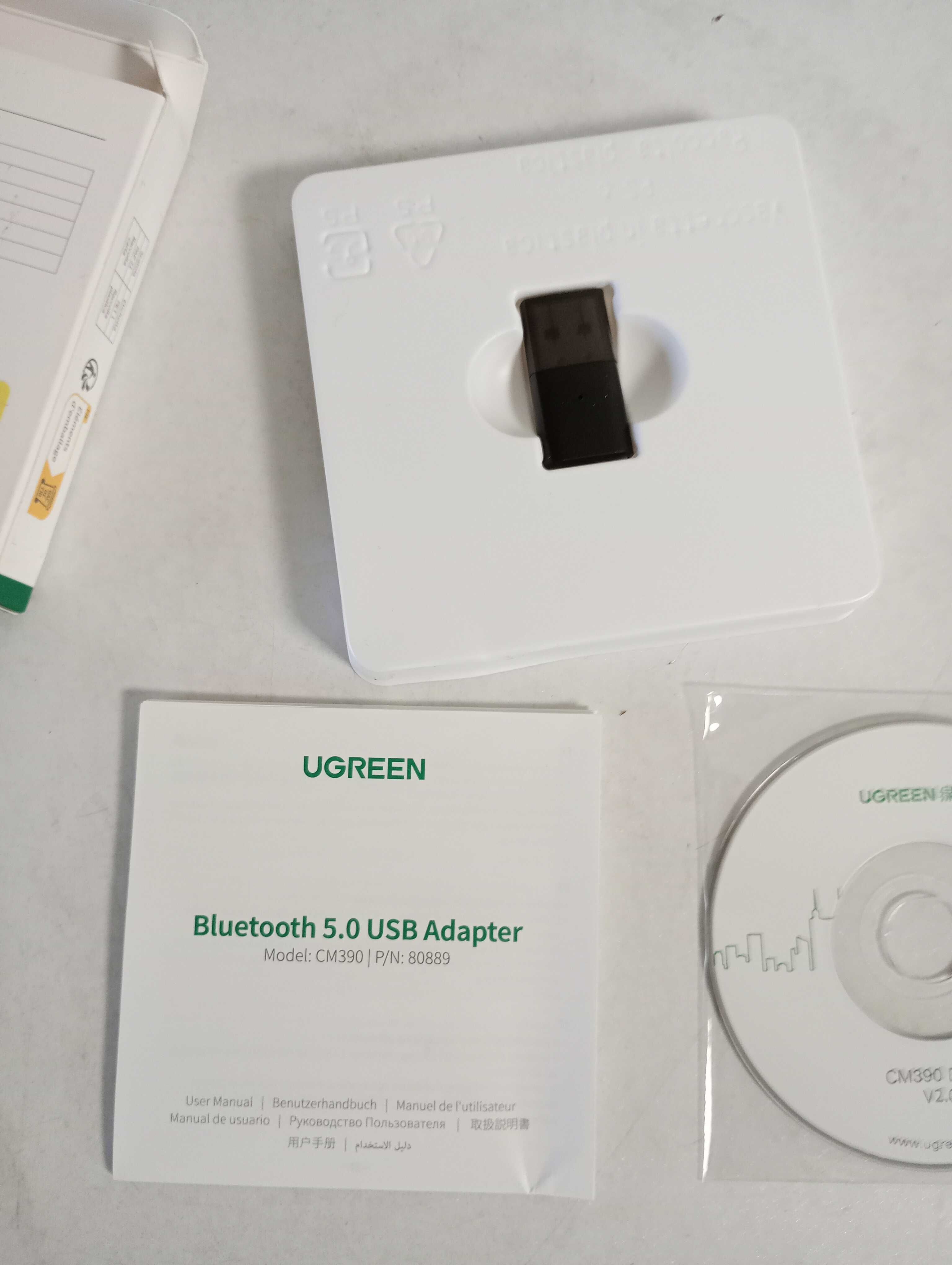 Ugreen adapter Bluetooth 5.0 USB-A czarny (CM390)