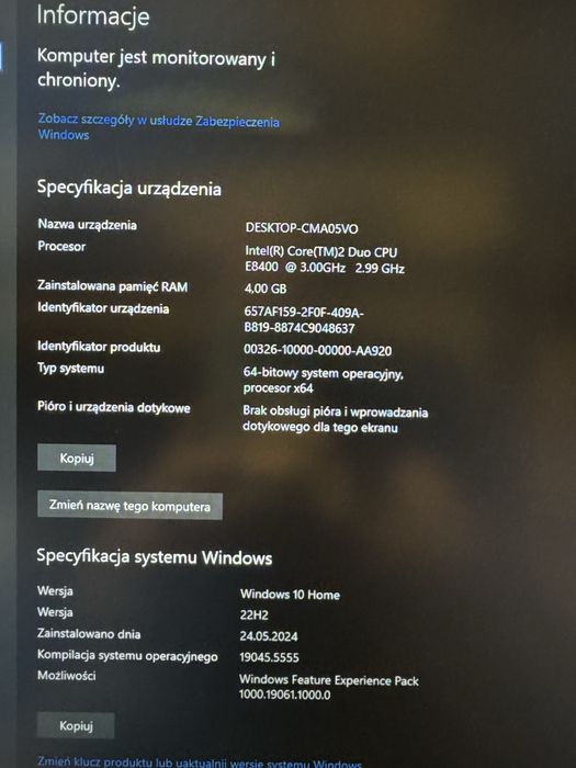 komputer stacjonarny DELL OPTIPLEX 360 Windows 10 dysk SSD