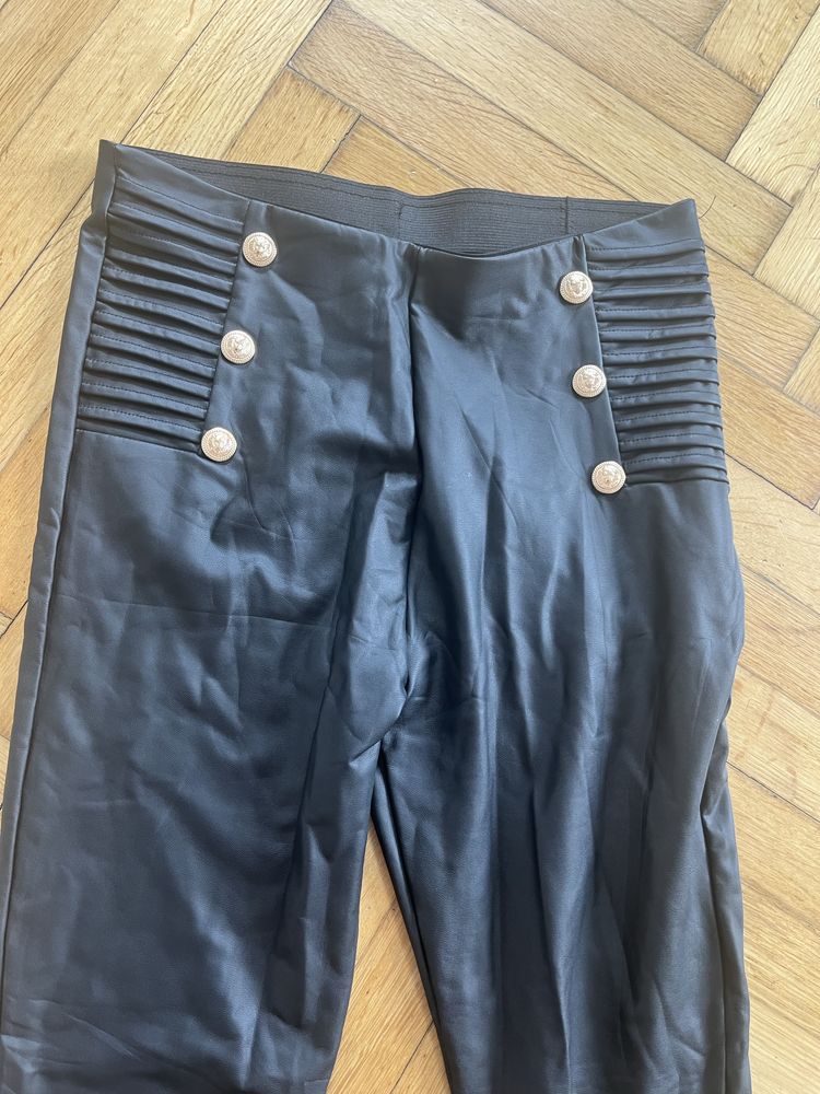 Spodnie legginsy lateksowe L/XL
