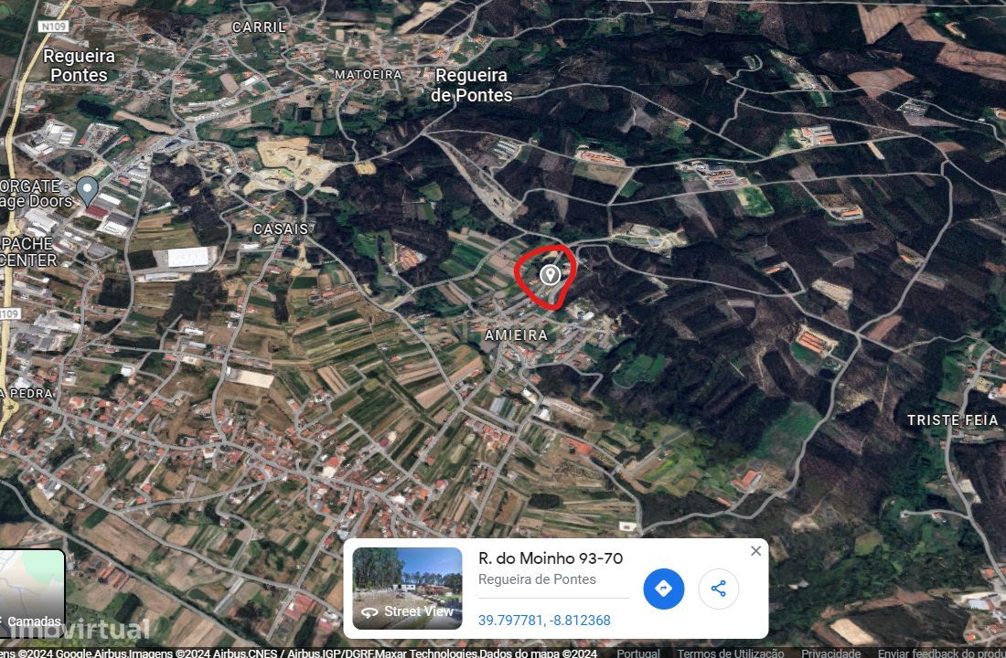 Terreno | 440m2 | Regueira de Pontes | Leiria