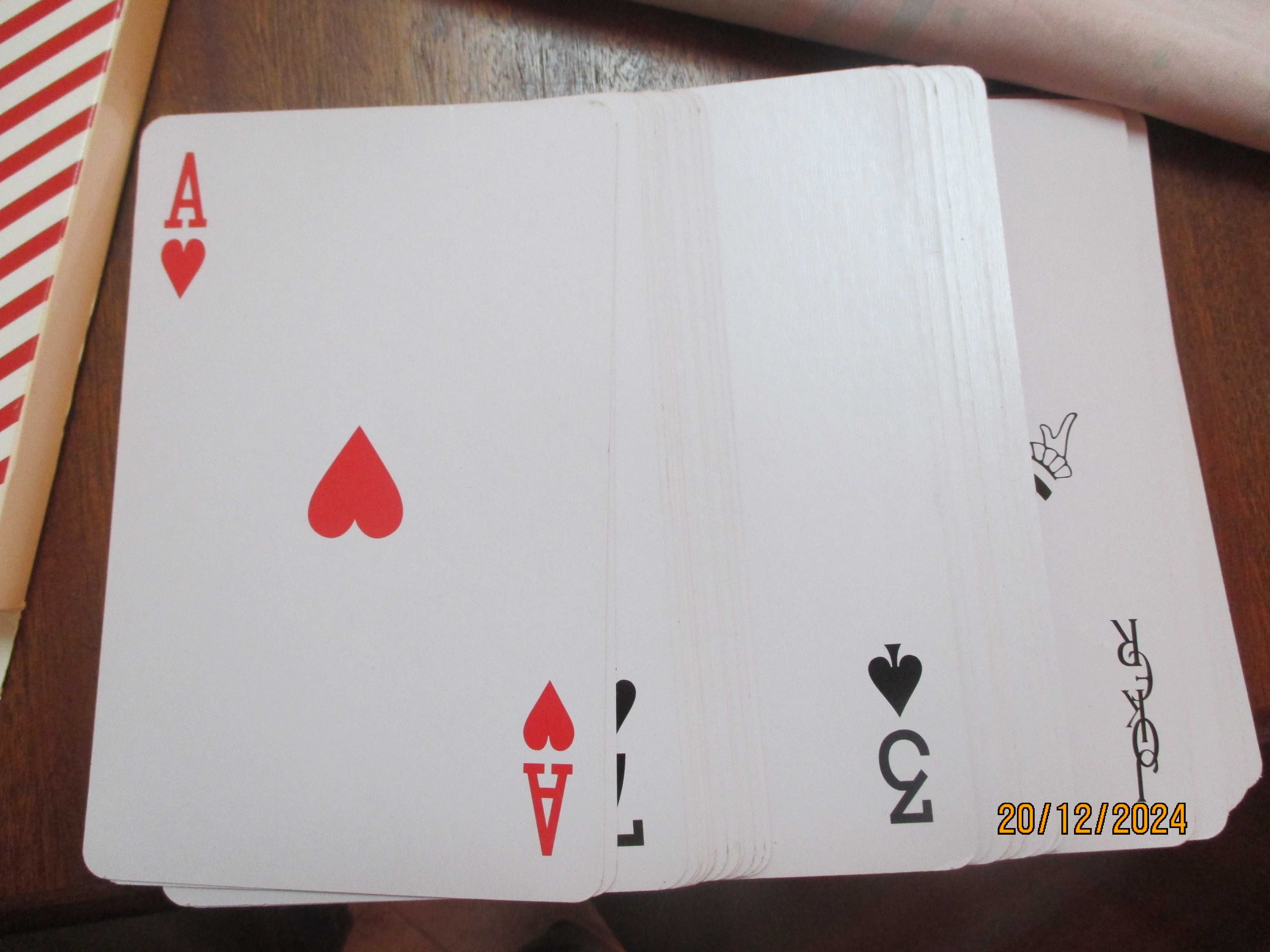 Baralho de cartas de tamanho grande