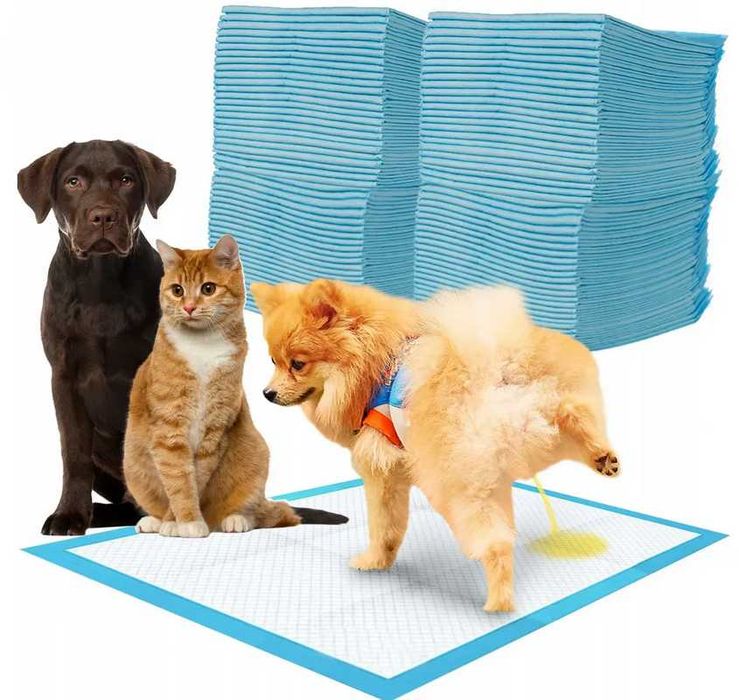 Podkłady higieniczne 60x60 dla zwierząt psa maty do sikania 100 szt