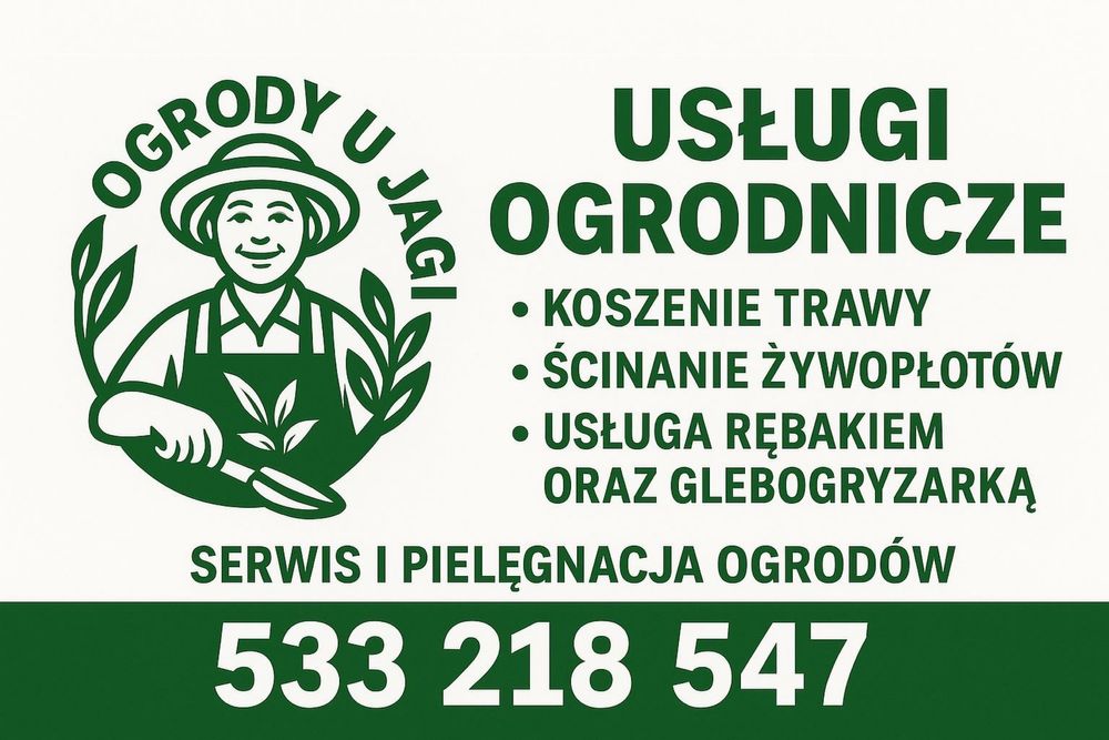Ogrodnik – serwis i pielęgnacja ogrodu, działek i nieużytków