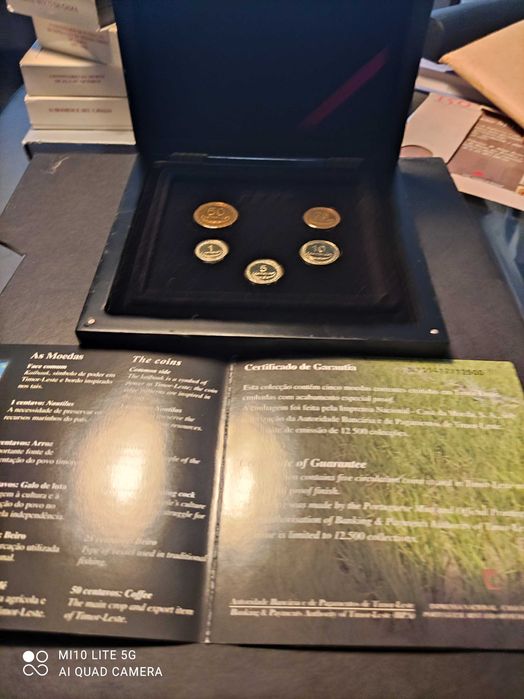 Moedas 2003 de antiga colônia TIMOR