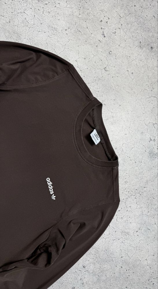 Кофта Лонгслив Adidas С Большим Логотипом Оригинал Идеал S Размер