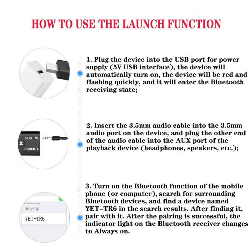Адаптер Bluetooth 5.0 4Sport 2-in-1 YET-TR6