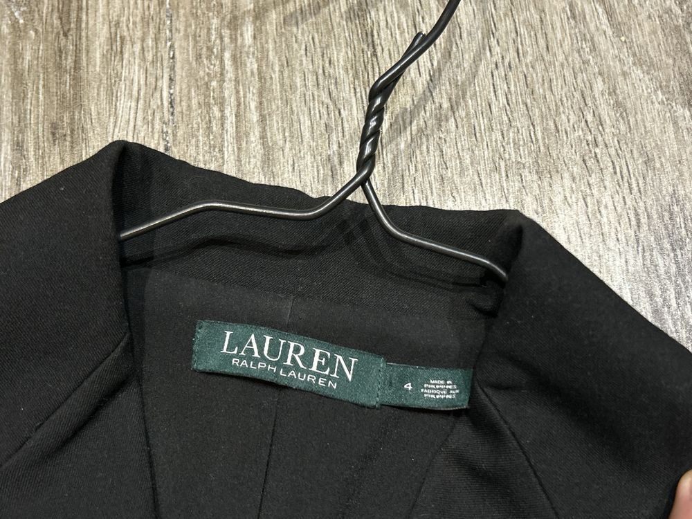 Damska marynarka dwurzędowa RALPH LAUREN Styl Marynarski roz 4