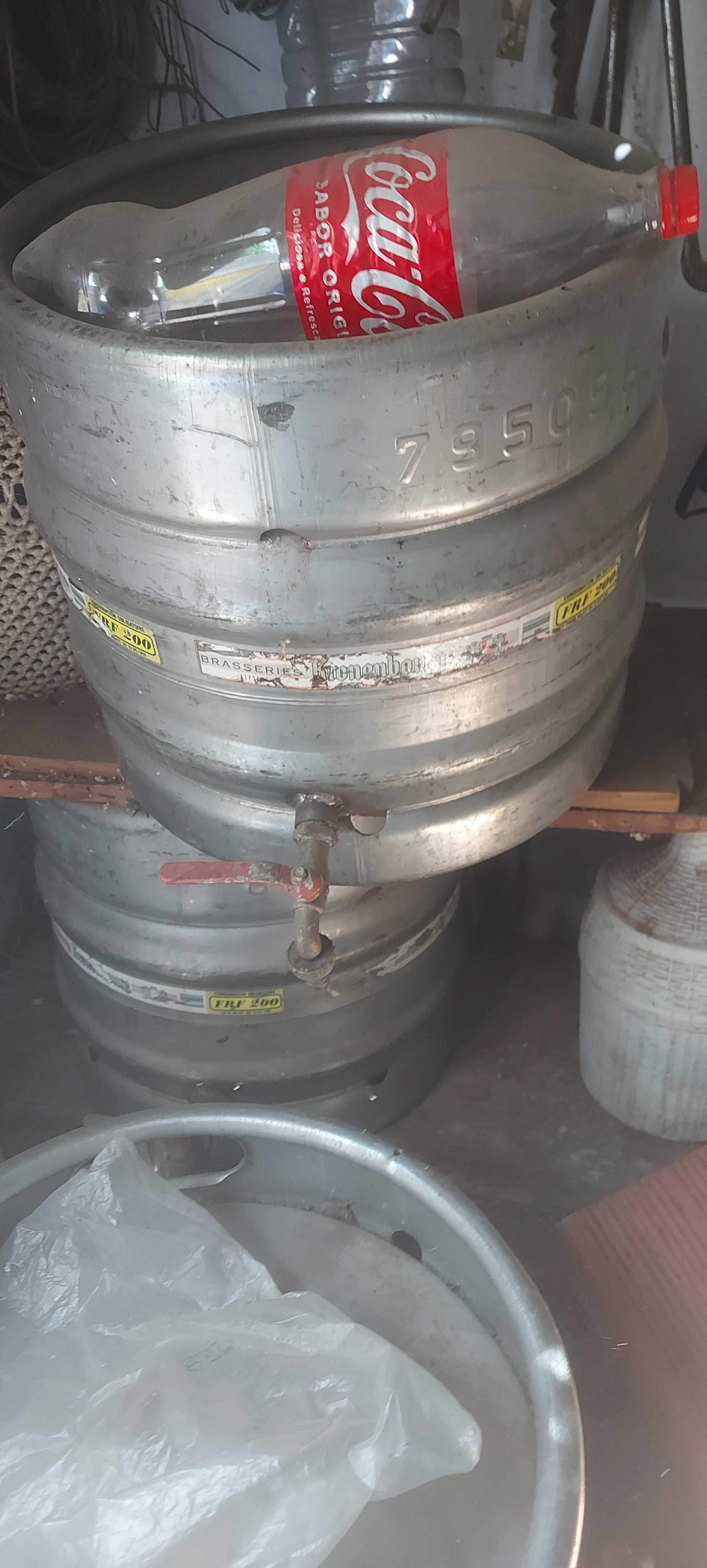 Barril inox com torneira
