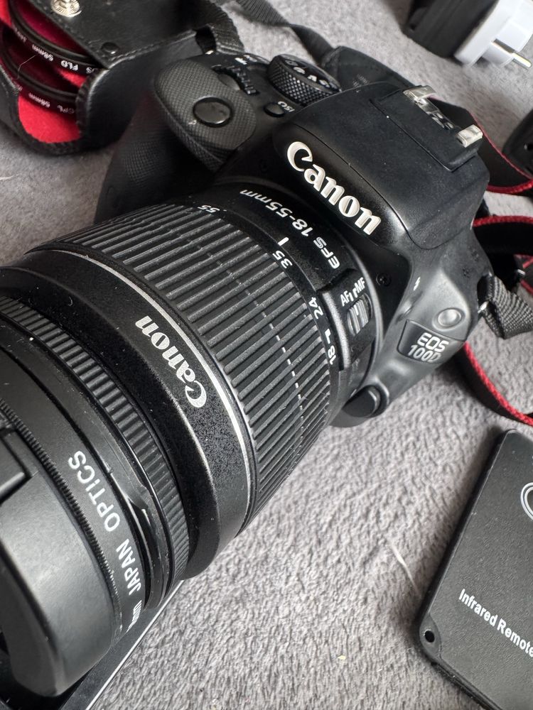 Aparat canon eos 100d stan bdb plus dodatki.
