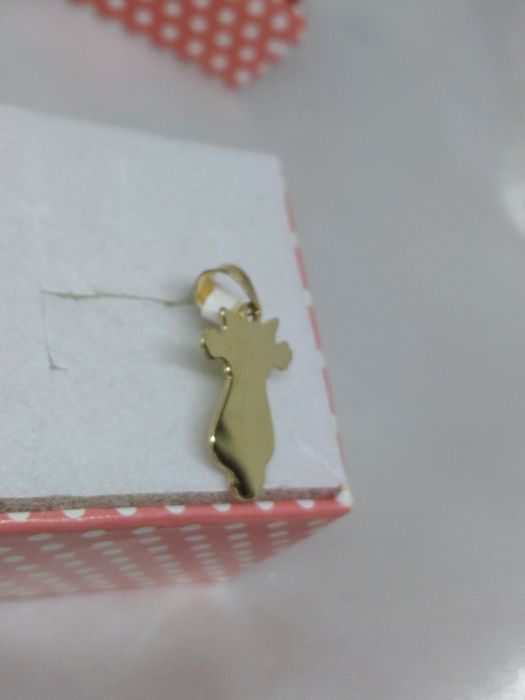 Złoty wisiorek Kotek, złoto próby 585