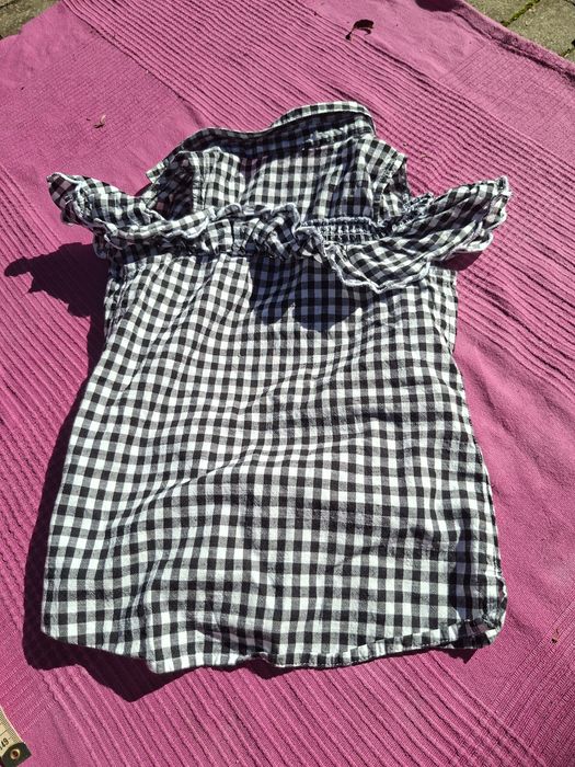 River Island 92 98 lato koszulka dziewczynka kratka